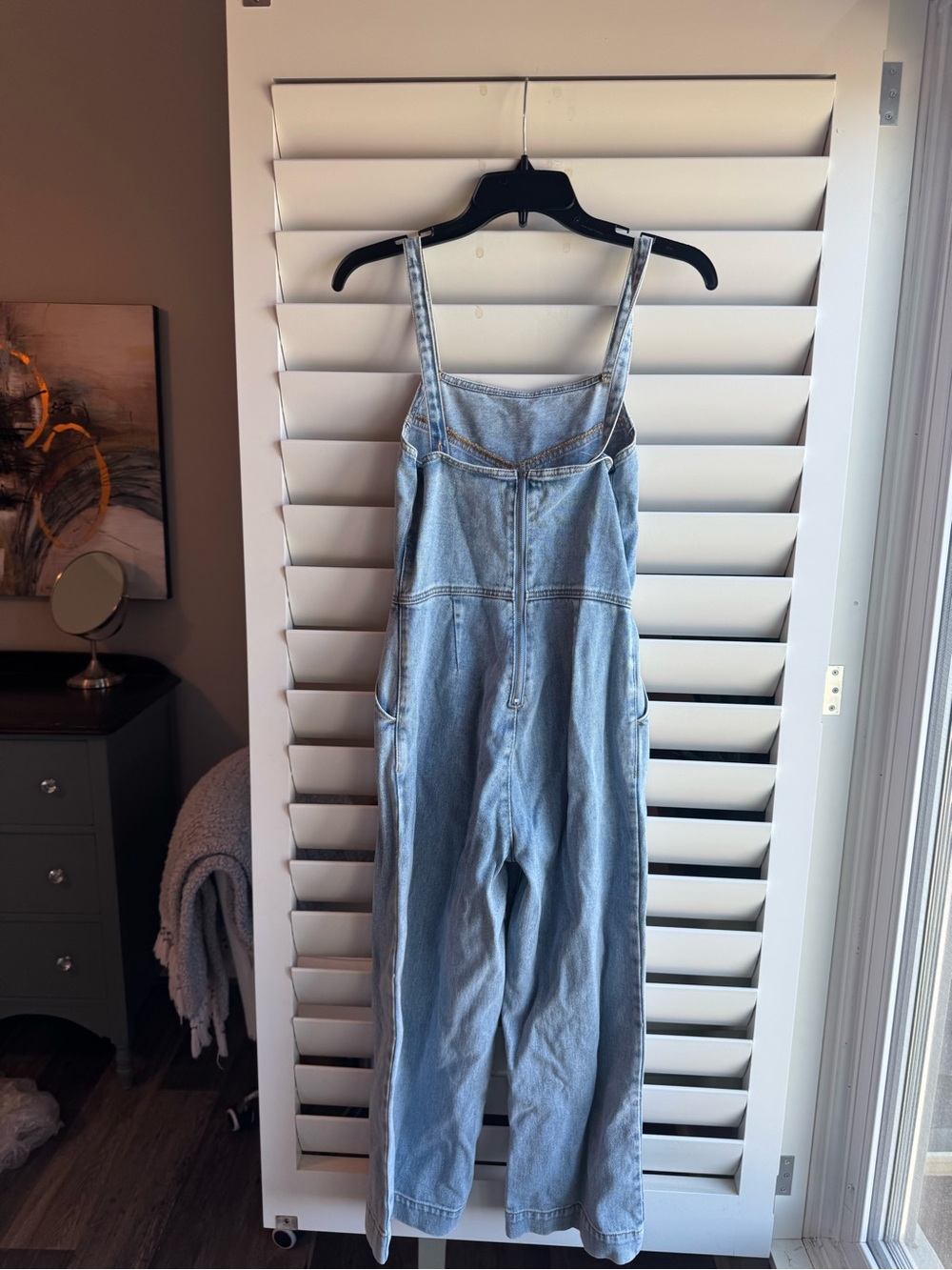 PacSun Light Blue Denim Overalls Jumpsuit - Picture 2 of 3